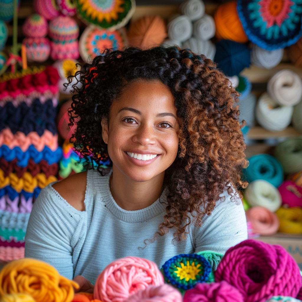 Aria Thompson - Community engagement leader fostering Crochet Willow crafting connections