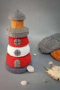 Lighthouse Stacking Toy Amigurumi Pattern step 1
