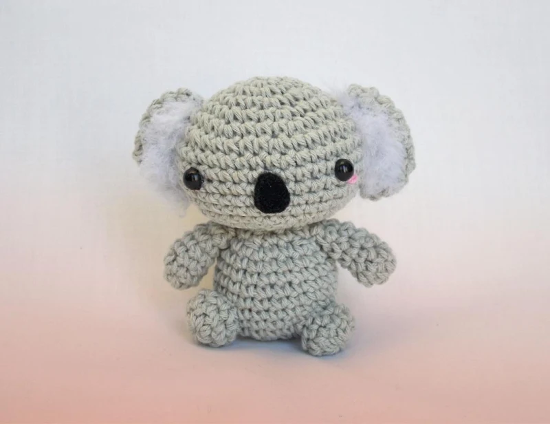 Complimentary Intermediate crochet pattern: Tiny Koala Amigurumi Pattern - Simple to follow guide