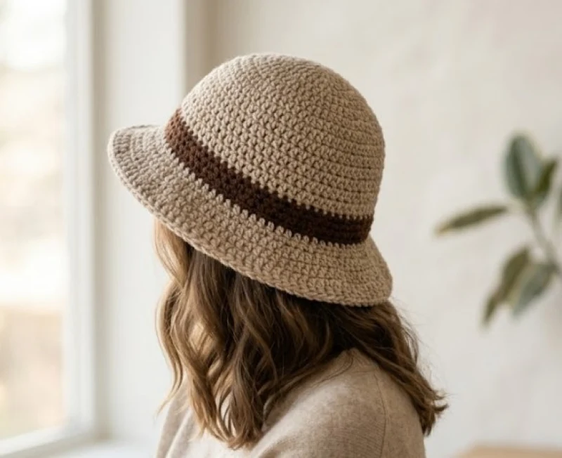 Complimentary Intermediate crochet pattern: Classic Two-Tone Bucket Hat Amigurumi Pattern - Simple to follow guide