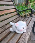 Little Snowball Kitten Amigurumi Pattern step 1