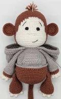 Joe the Monkey Amigurumi Pattern step 1