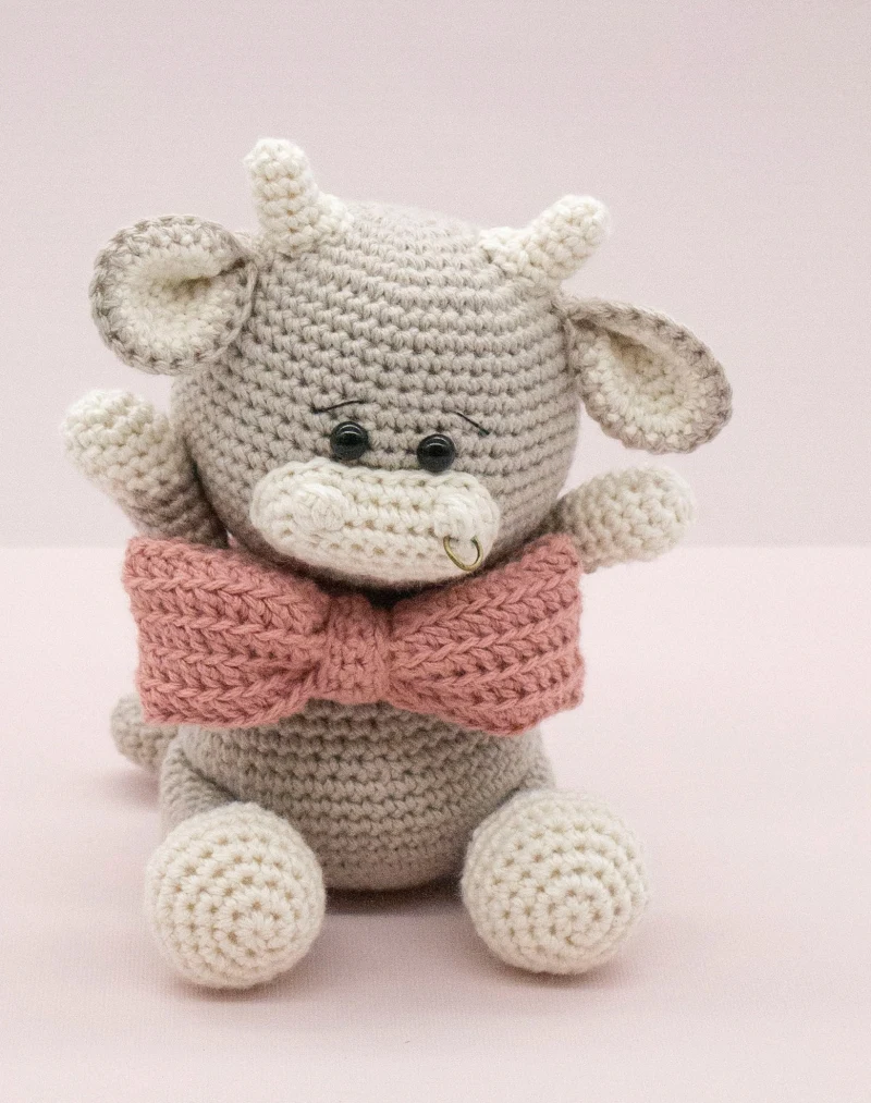 Complimentary Beginner Friendly crochet pattern: Asher the Ox Amigurumi Pattern - Simple to follow guide