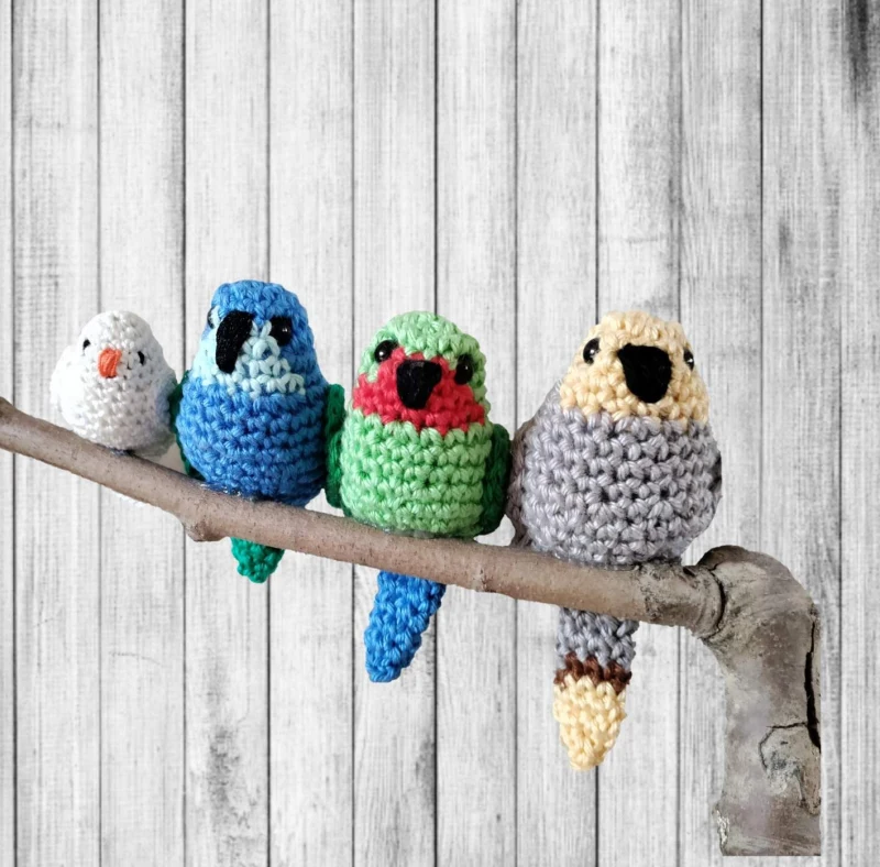 Complimentary Intermediate crochet pattern: Tropical Mini Parrot Amigurumi Pattern - Simple to follow guide