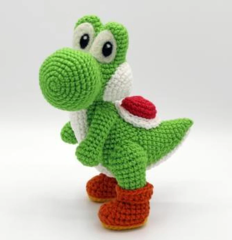 Complimentary Intermediate crochet pattern: Yoshi Amigurumi Pattern - Simple to follow guide