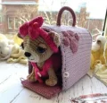 Chihuahua in a Carrier Bag Amigurumi Pattern step 1