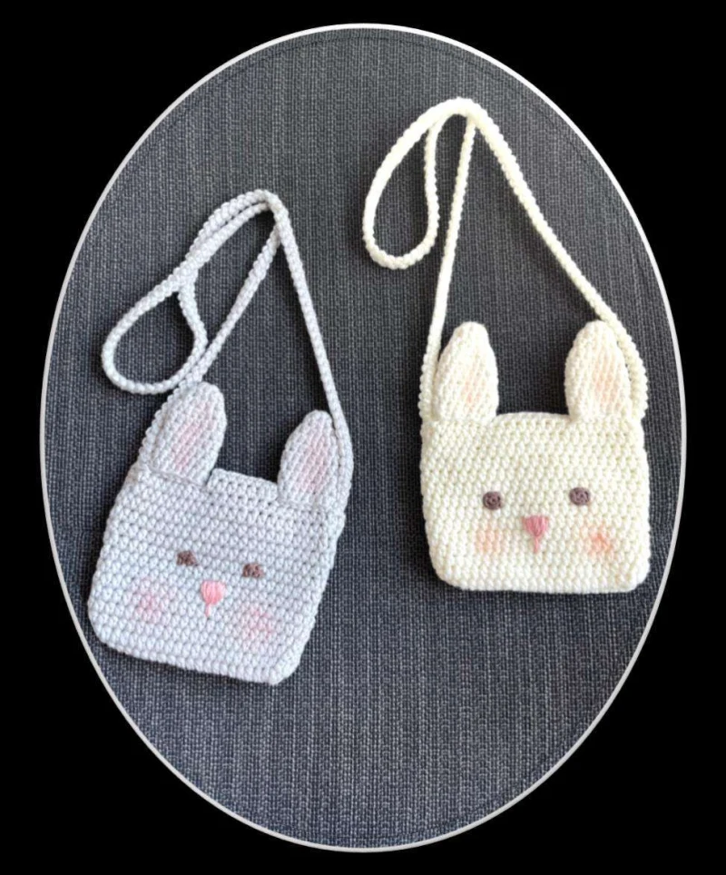 Complimentary Intermediate crochet pattern: Sweet Bunny Amigurumi Bag Pattern - Simple to follow guide