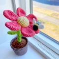 Bumble Blossom Flower Amigurumi Pattern step 1