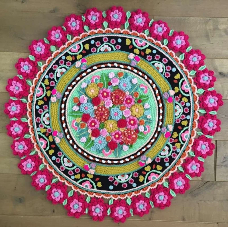 Complimentary Advanced crochet pattern: The Garden of Joy Crochet Rug Amigurumi Pattern - Simple to follow guide