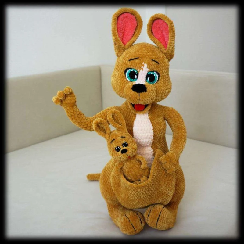 Complimentary Advanced crochet pattern: Mama & Baby Kangaroo Amigurumi Pattern - Simple to follow guide
