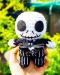 Jack Skellington Amigurumi Pattern step 1