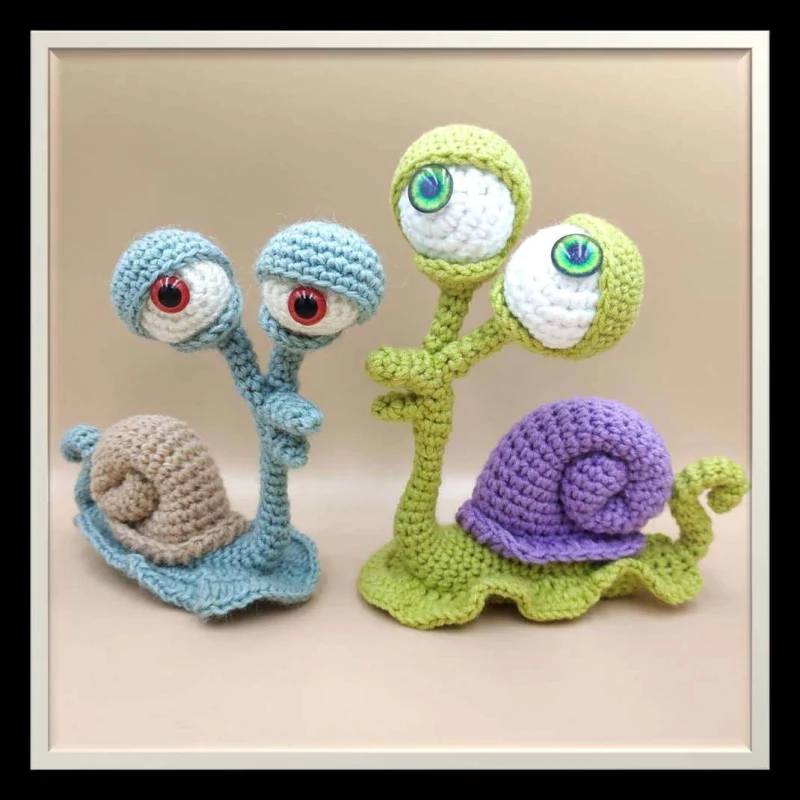 Complimentary Intermediate crochet pattern: Quirky Cartoon Snail Amigurumi Pattern - Simple to follow guide