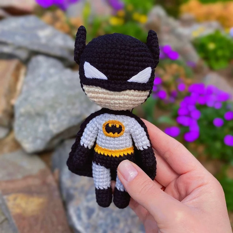 Complimentary Intermediate crochet pattern: Batman Amigurumi Pattern - Simple to follow guide