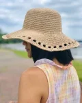 Bohemian Raffia Summer Sun Hat Pattern step 1