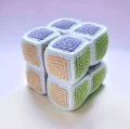Colorful Infinity Cube Fidget Toy Amigurumi Pattern step 1