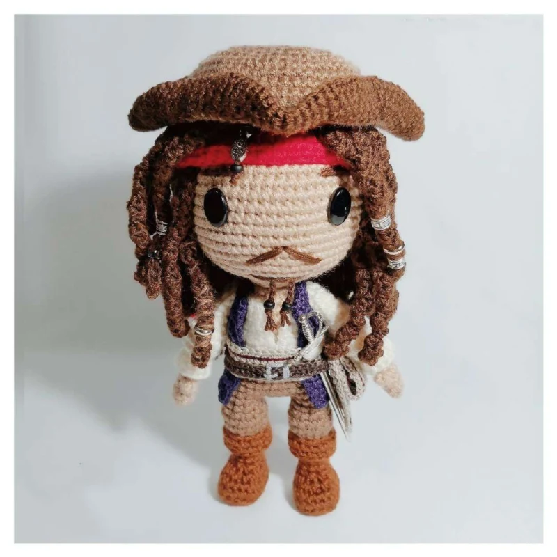 Complimentary Advanced crochet pattern: Captain Jack Sparrow Amigurumi Pattern - Simple to follow guide