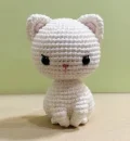 Kitty the Little White Kitten Amigurumi Pattern step 1