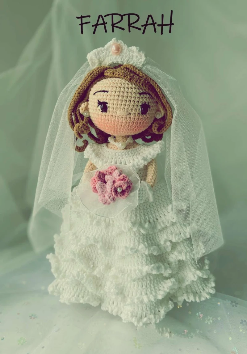 Complimentary Advanced crochet pattern: Farrah the Bridal Doll Amigurumi Pattern - Simple to follow guide