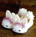Hoppy Baby Bunny Slippers Pattern step 2