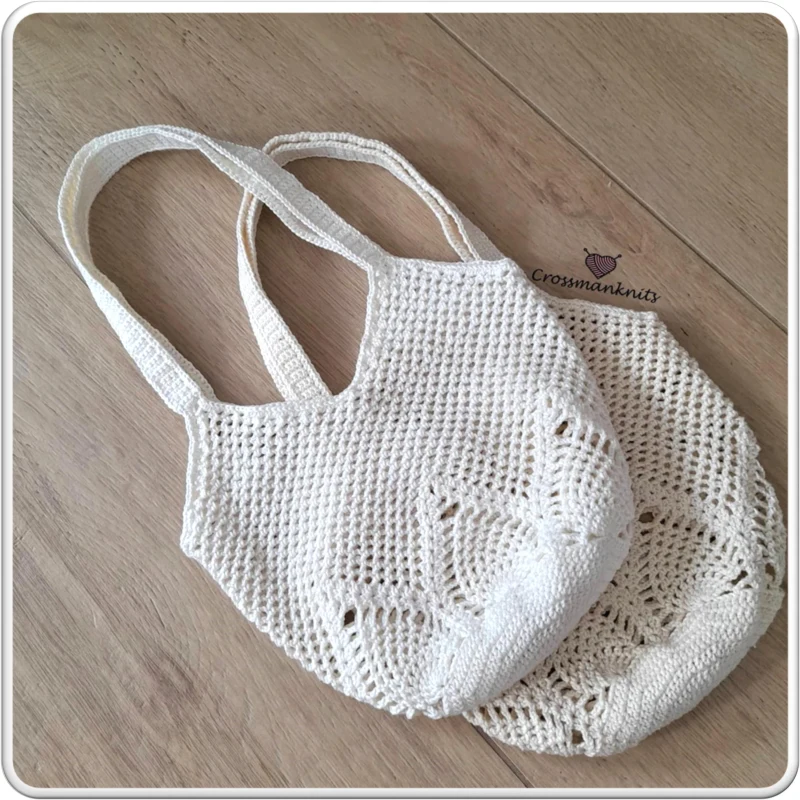 Complimentary Intermediate crochet pattern: Boho Pineapple Mesh Market Bag Pattern - Simple to follow guide
