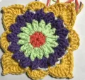 Kinnedy Nichelle Textured Floral Square Pattern step 3