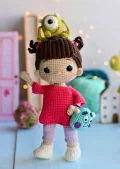 Boo Monsters Inc Inspired Amigurumi Pattern step 1