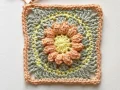 Elloth Flower Granny Square Pattern step 1