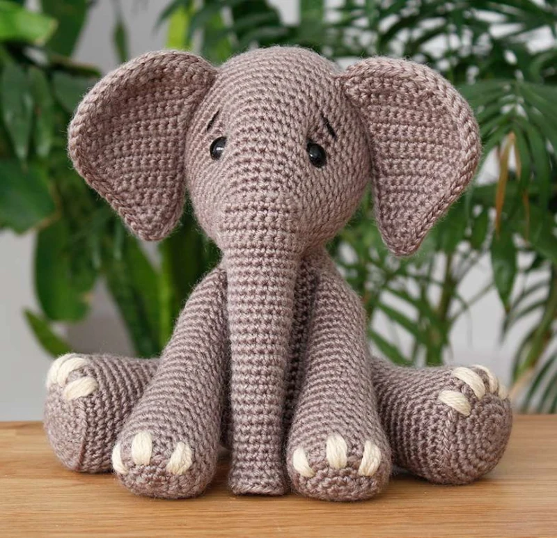 Complimentary Intermediate crochet pattern: Bubba the Elephant Amigurumi Pattern - Simple to follow guide