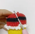 Festive Christmas Minion Amigurumi Pattern step 2