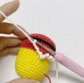 Festive Christmas Minion Amigurumi Pattern step 3