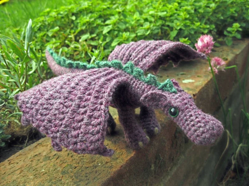 Complimentary Intermediate crochet pattern: Fierce Little Dragon Amigurumi Pattern - Simple to follow guide
