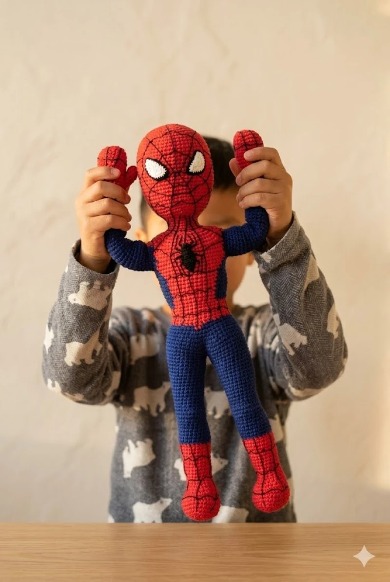 Complimentary Intermediate crochet pattern: Classic Hero Spiderman Amigurumi Pattern - Simple to follow guide