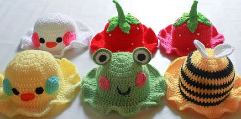 Complimentary Intermediate crochet pattern: Summertime Cuties Animal Bucket Hat Amigurumi Pattern - Simple to follow guide