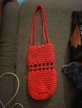 Festive Velvet & Macrame Wine Tote Pattern step 4
