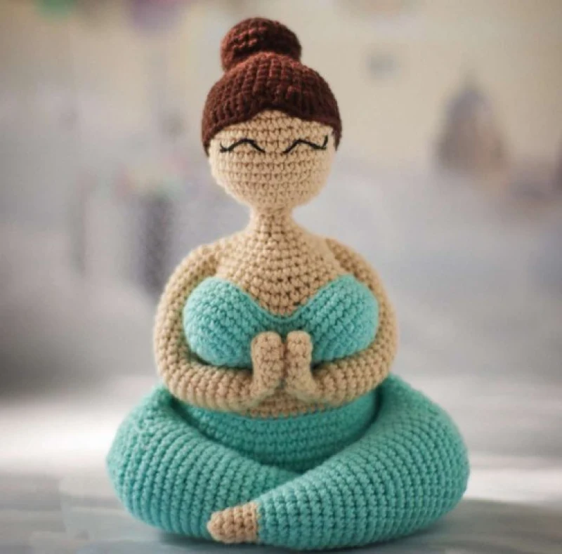 Complimentary Intermediate crochet pattern: Zen Yogi Girl Amigurumi Pattern - Simple to follow guide