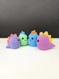 Colourful Mini Dino Amigurumi Pattern step 1