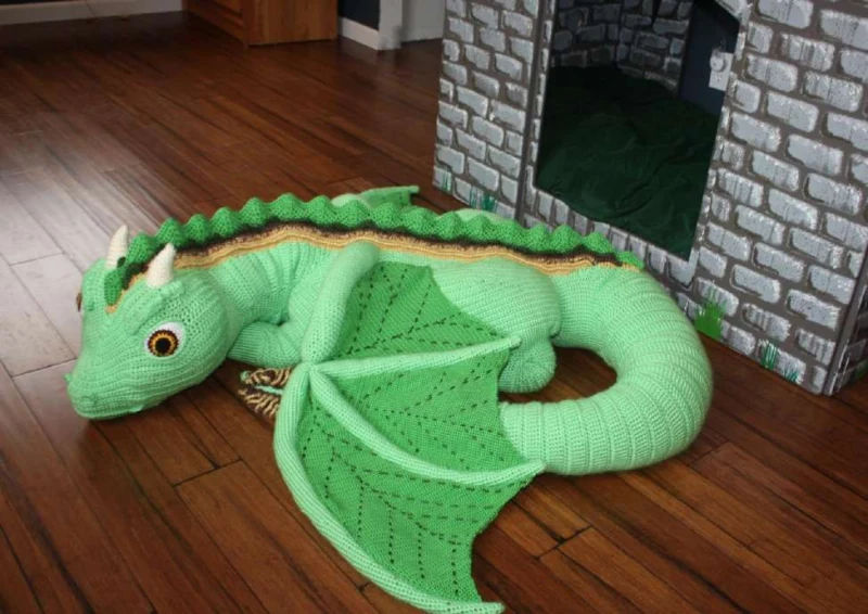 Complimentary Advanced crochet pattern: Sleeping Giant Dragon Amigurumi Pattern - Simple to follow guide