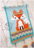 Nordic Fox Wall Hanging Crochet Pattern step 1