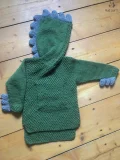 Dragon Rex Hooded Sweater Knitting Pattern step 2