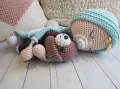 Sweet Dreams Baby & Puppy Security Blanket Amigurumi Pattern step 1