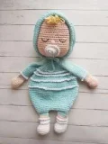 Sweet Dreams Baby & Puppy Security Blanket Amigurumi Pattern step 2