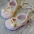 Strappy Ballet Flats Crochet Pattern step 1