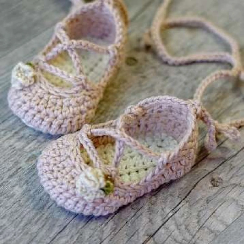 Complimentary Intermediate crochet pattern: Strappy Ballet Flats Crochet Pattern - Simple to follow guide