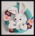 Hoppy Spring Bunny Wreath Pattern step 1
