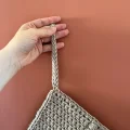Textured Bobble Crochet Clutch Pattern step 3