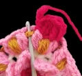 Cherry Blossom Mandala Square Amigurumi Pattern step 4