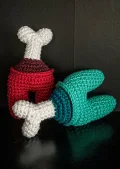 Dead Crewmate Amigurumi Pattern step 1