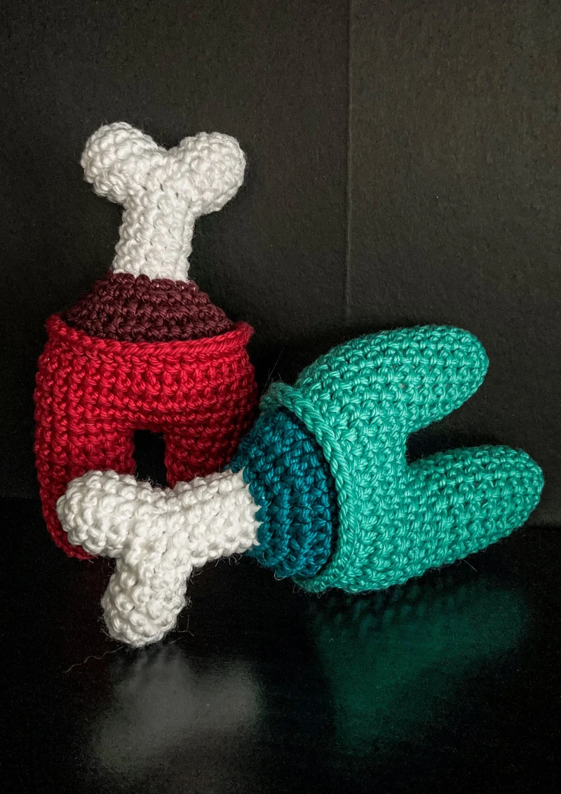 Complimentary Intermediate crochet pattern: Dead Crewmate Amigurumi Pattern - Simple to follow guide