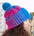 Stripy Shell Stitches Crochet Hat Pattern step 1