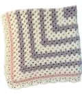 Soft Pastel Granny Square Baby Blanket Pattern step 1